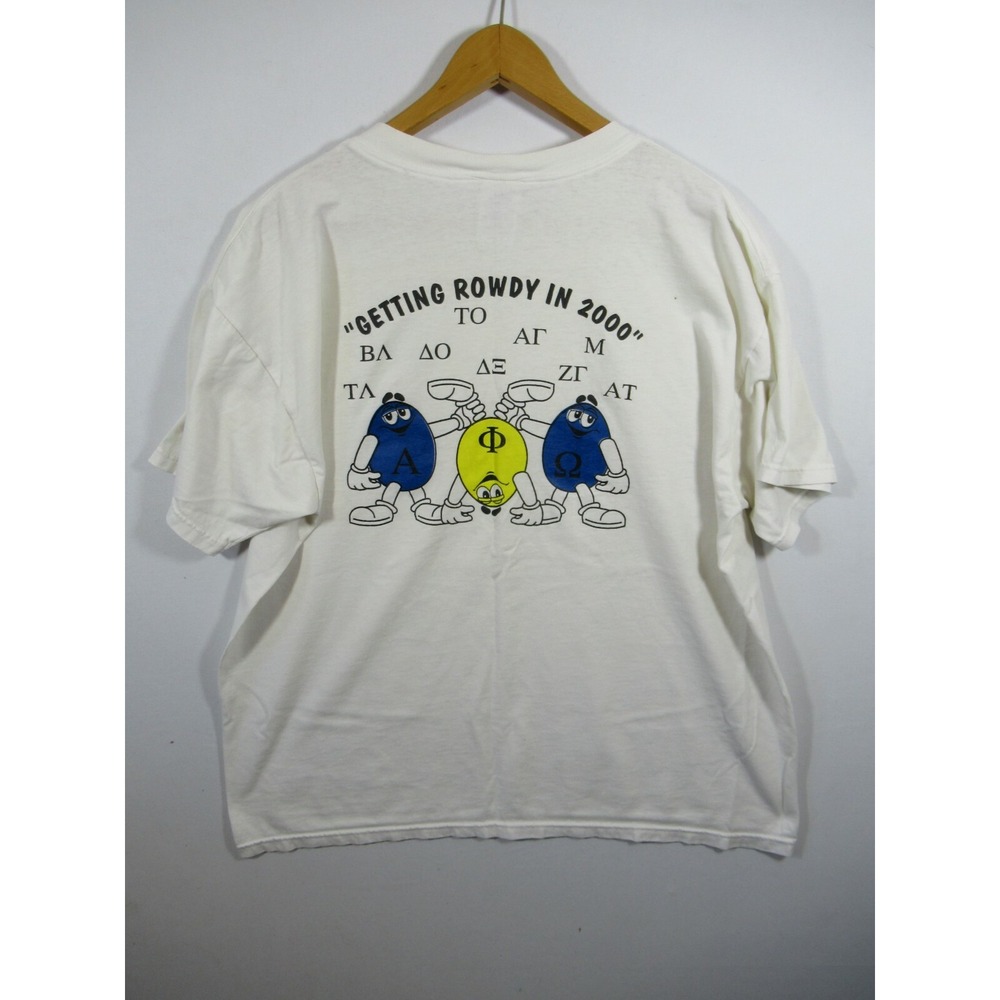 Vintage Y2K Purdue University Alpha Phi Omega T-shirt Men XL Indiana 2000